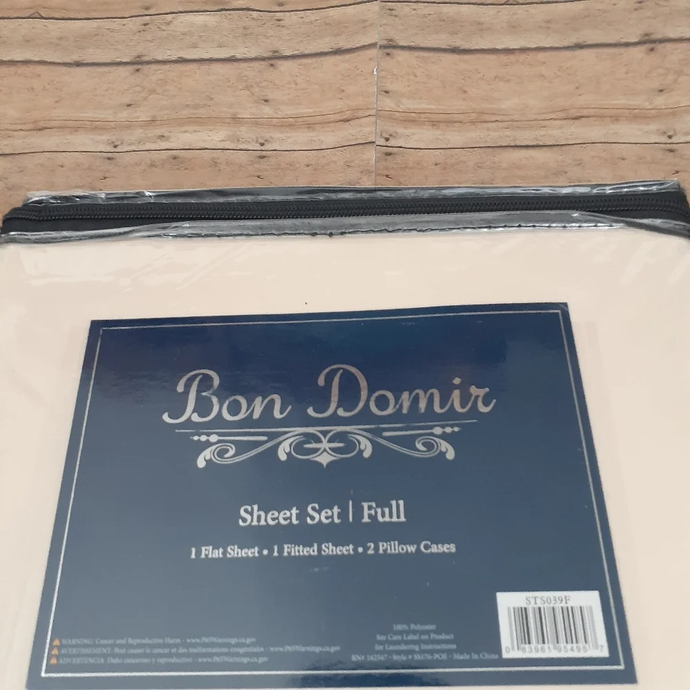 Bon Domir Cream Full Sheet Set